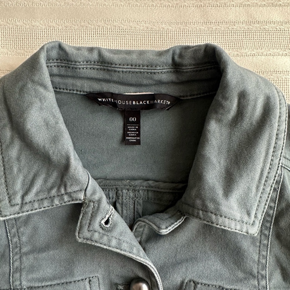 White House Black Market Slate Utility Jacket - Picture 7 of 16